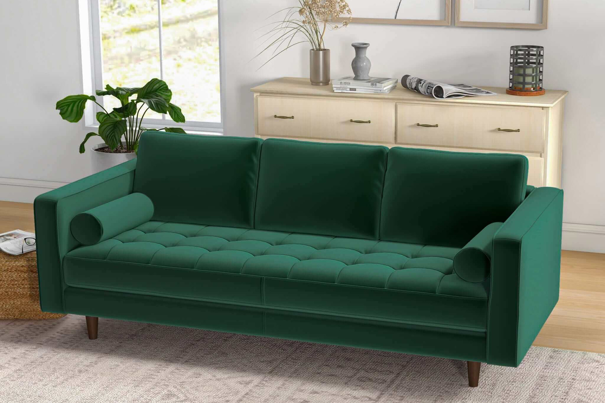 Ashcroft Catherine Sofa - Green