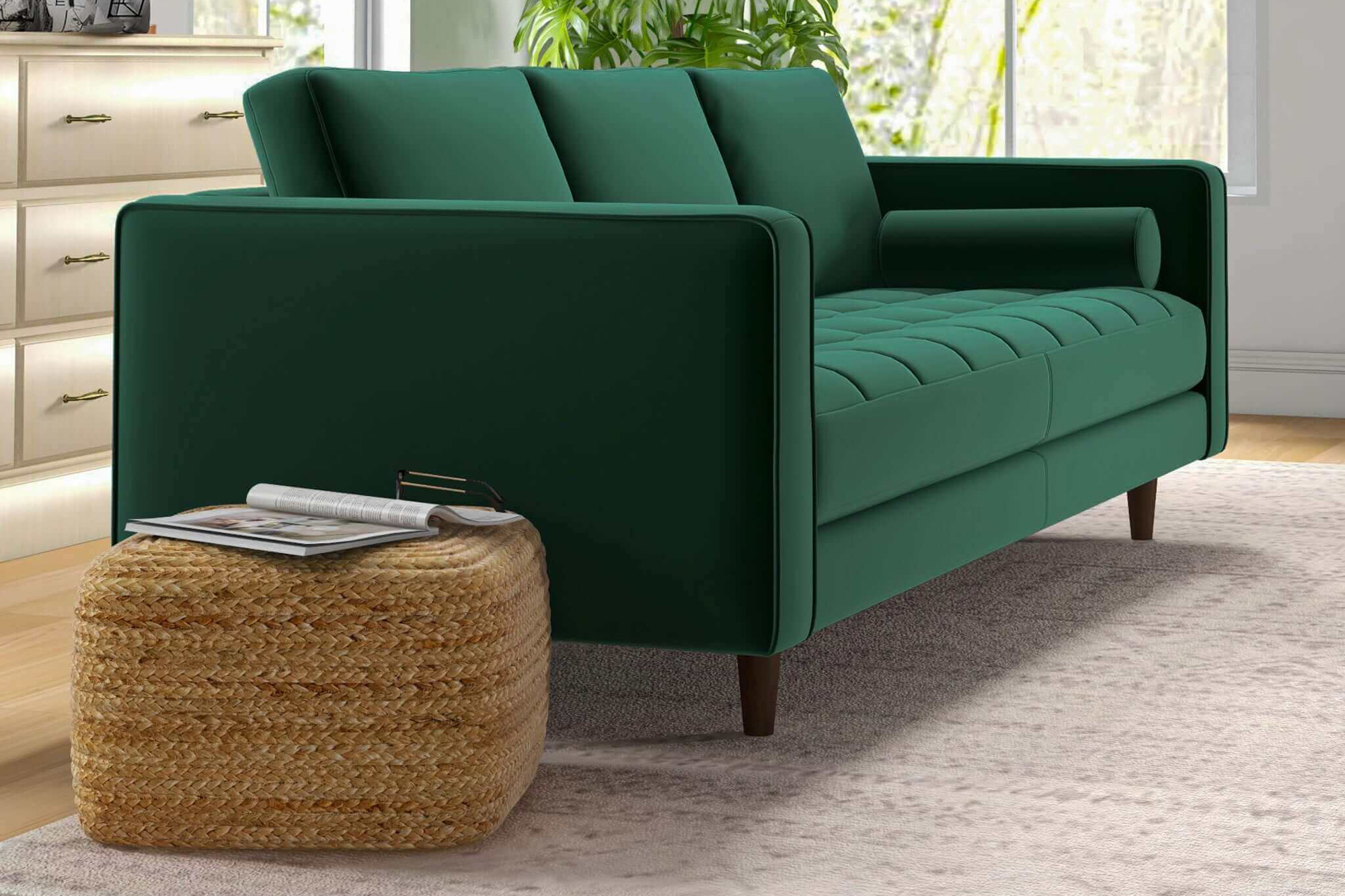 Ashcroft Catherine Sofa - Green