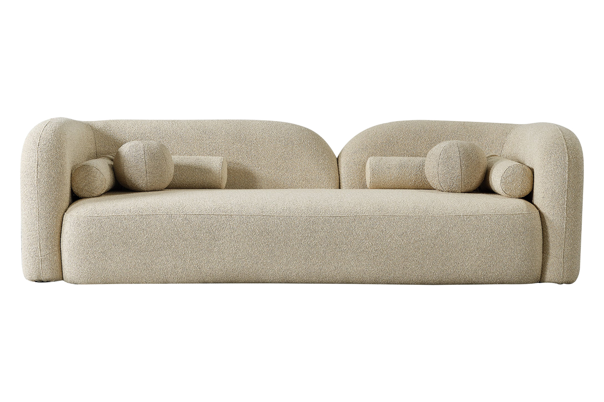 Ashcroft - Donna Japandi Style Boucle Sofa