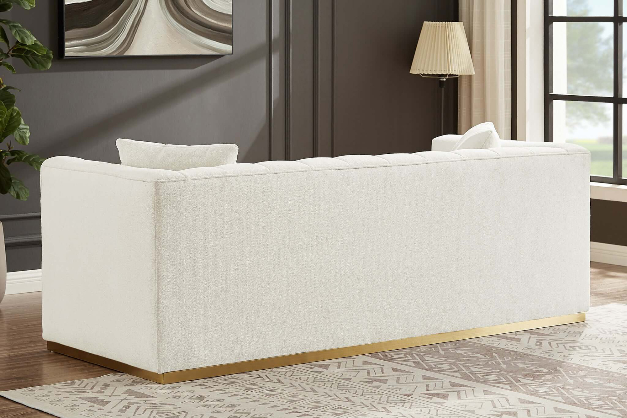 Ashcroft Eleanor Boucle Sofa - Beige