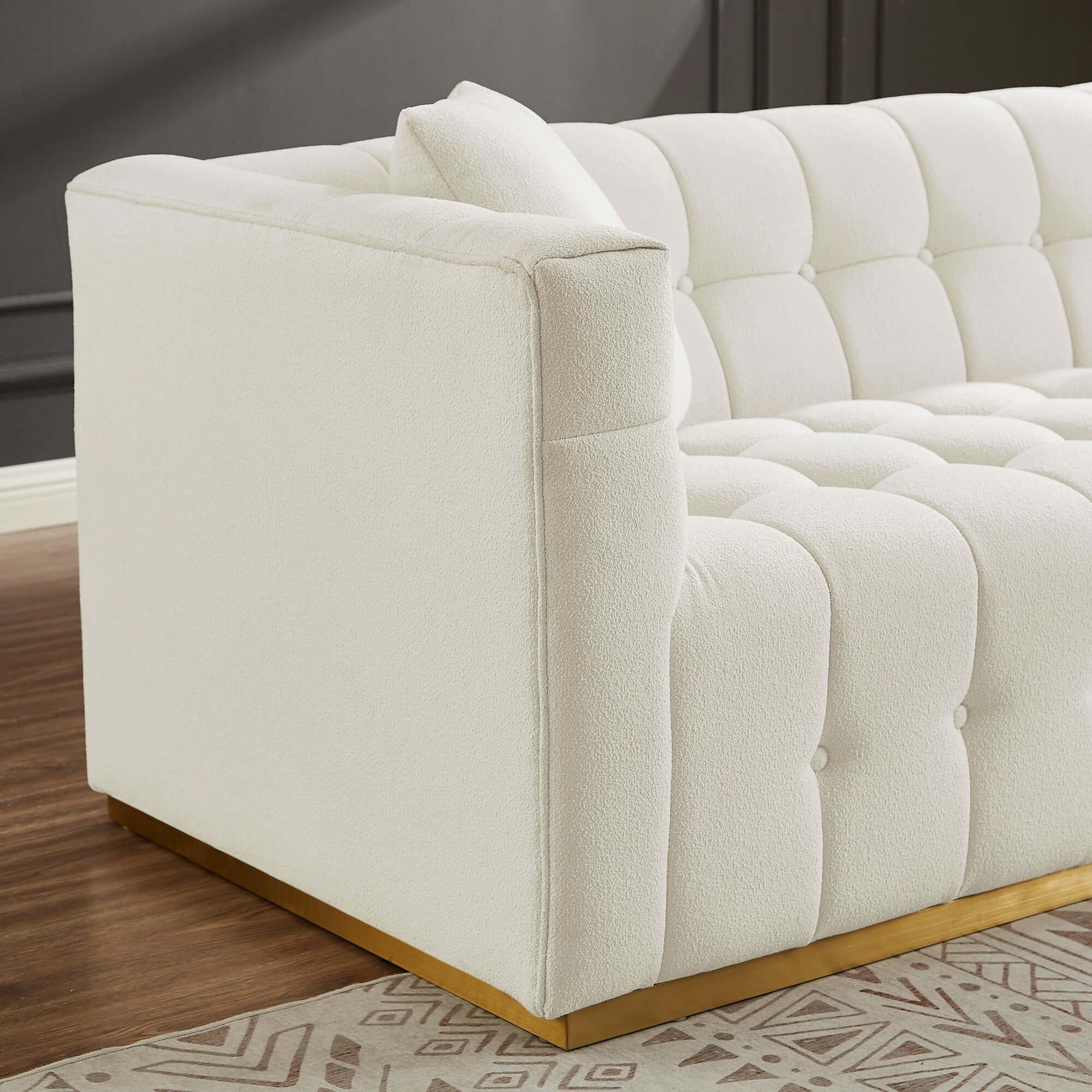 Ashcroft Eleanor Boucle Sofa - Beige