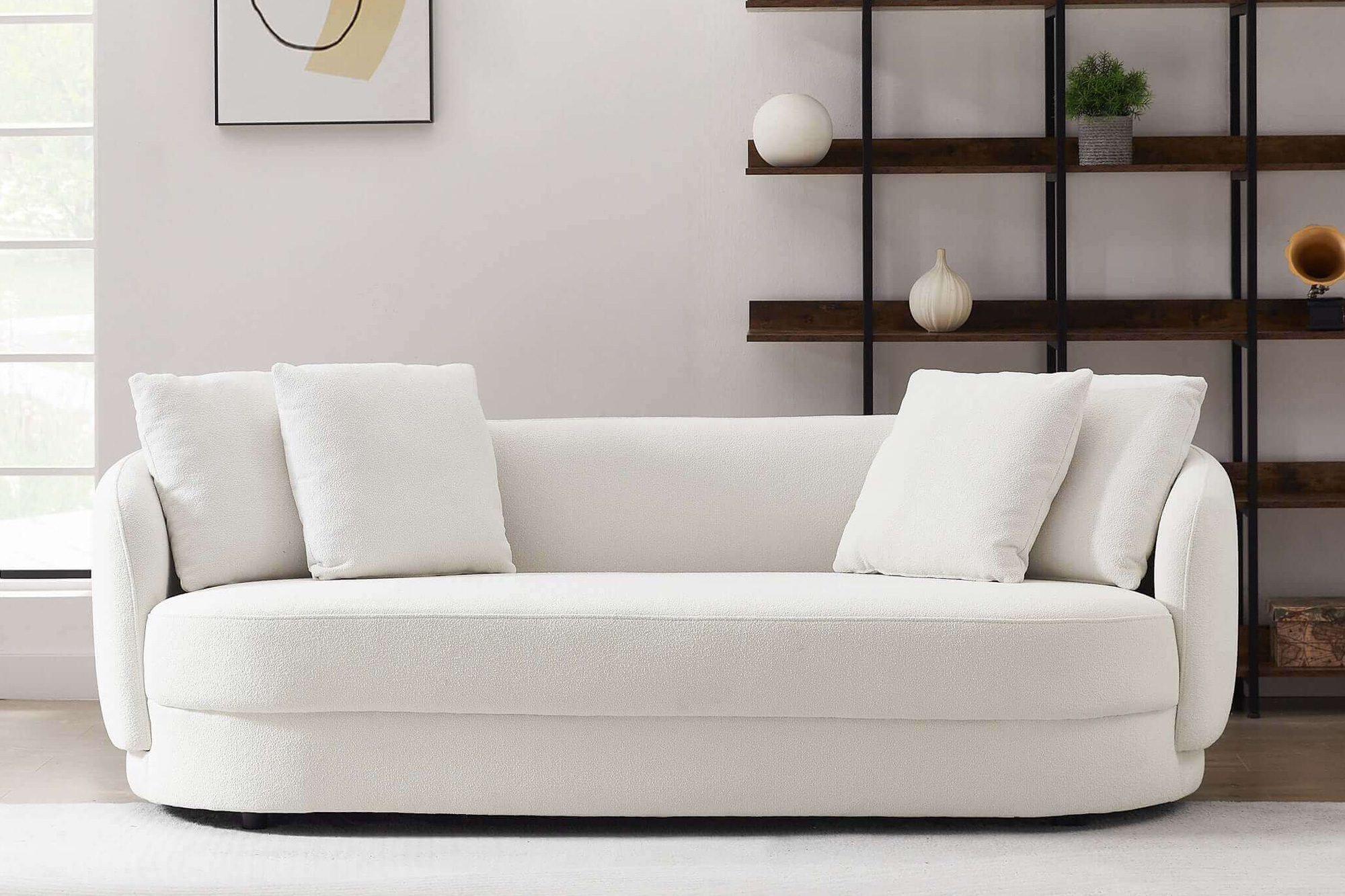 Ashcroft - Dylan Modern French Boucle Sofa