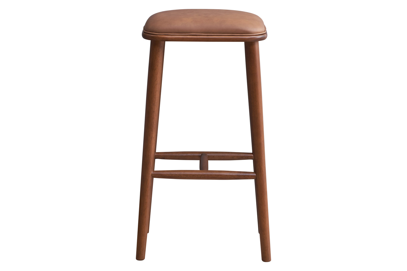 Ashcroft Jason PU Leather Bar Stool - Tan