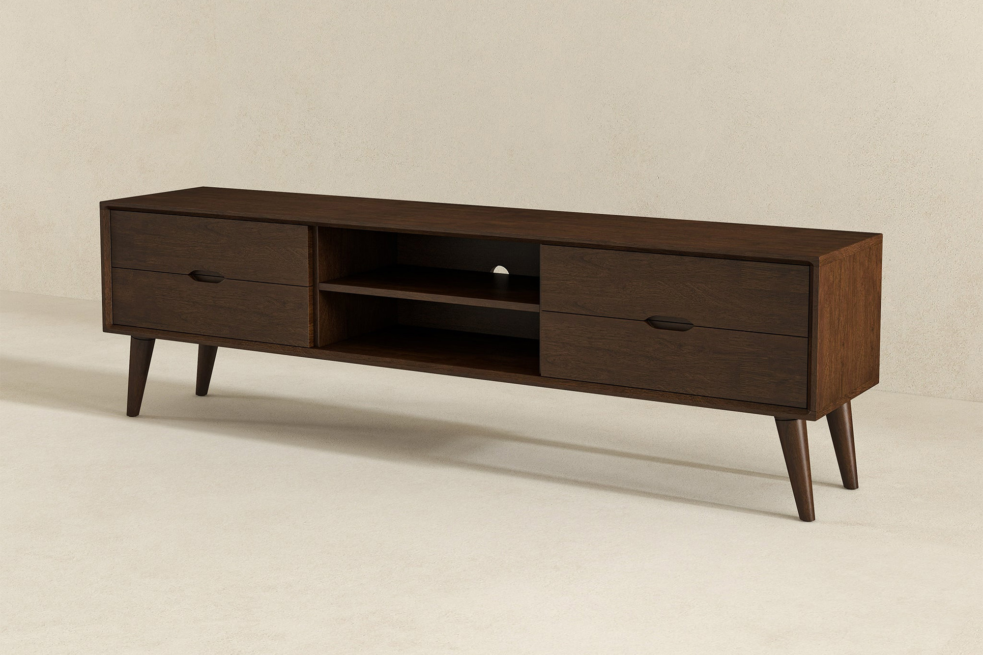 Ashcroft Adrian Walnut TV Stand