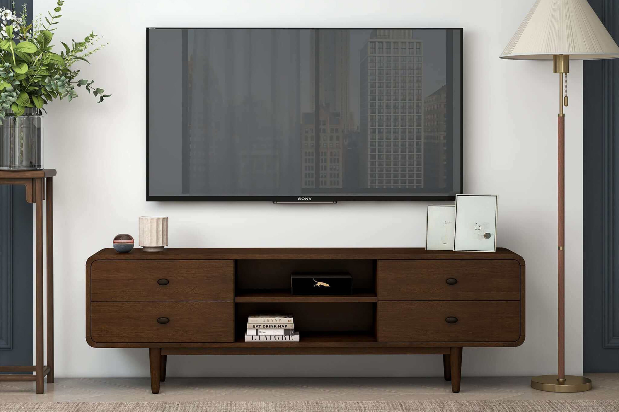 Ashcroft - Alexa Mid-Century Modern Style TV Stand