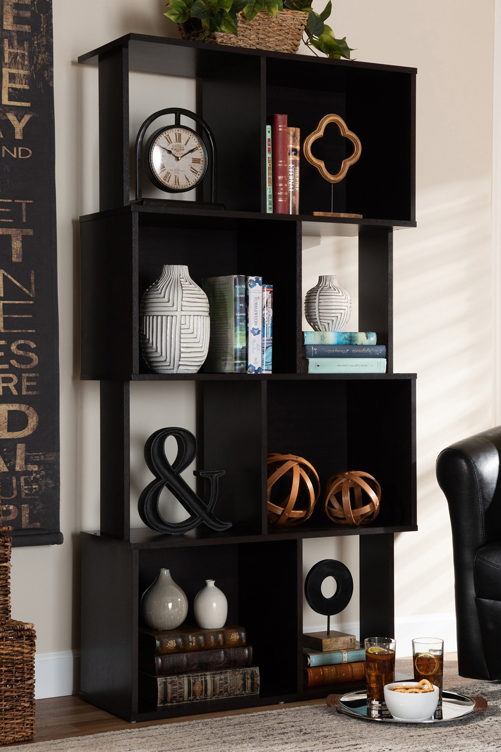 Baxton - Riva Modern Bookshelf