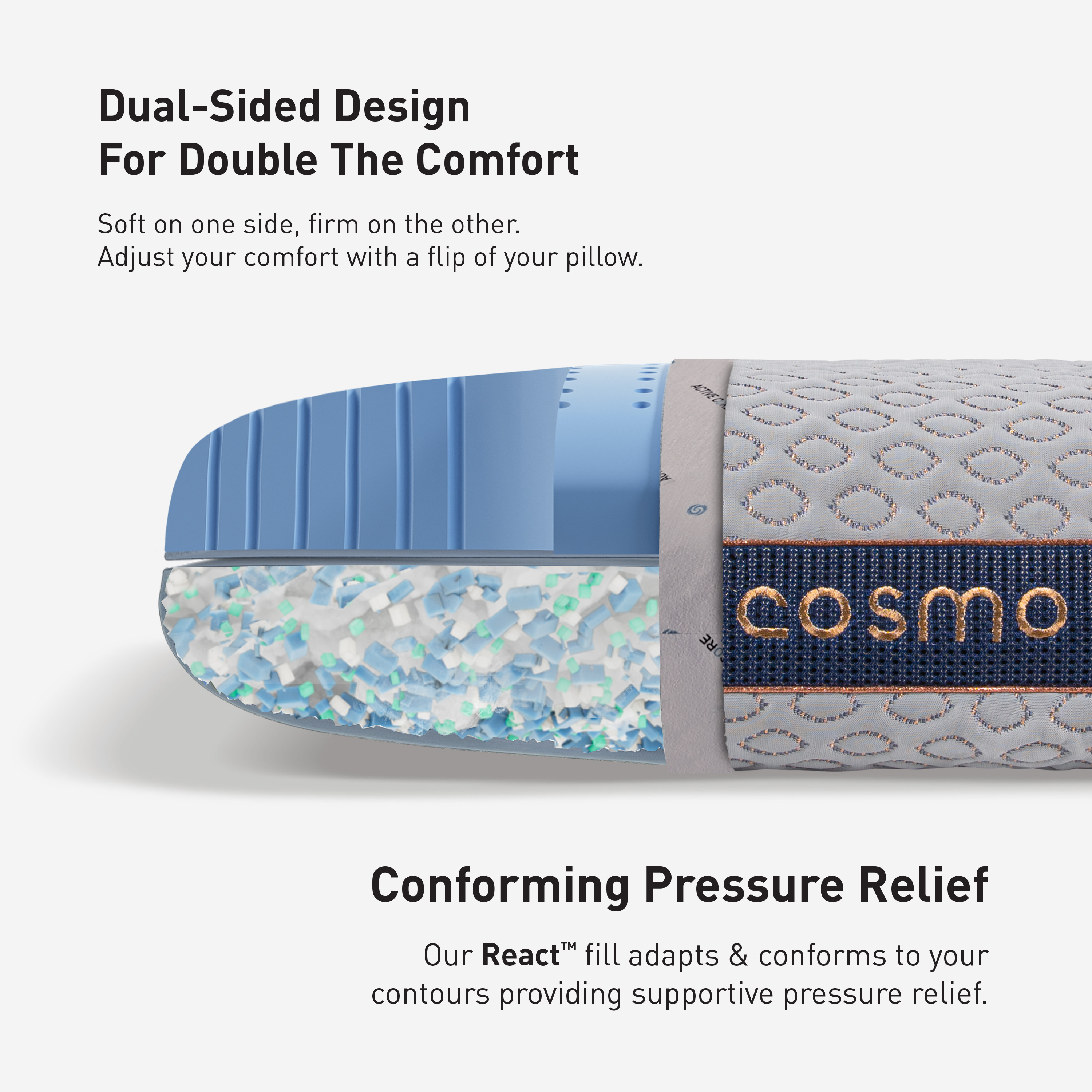 Bedgear Cosmo King Performance Pillow - 2.0 Size