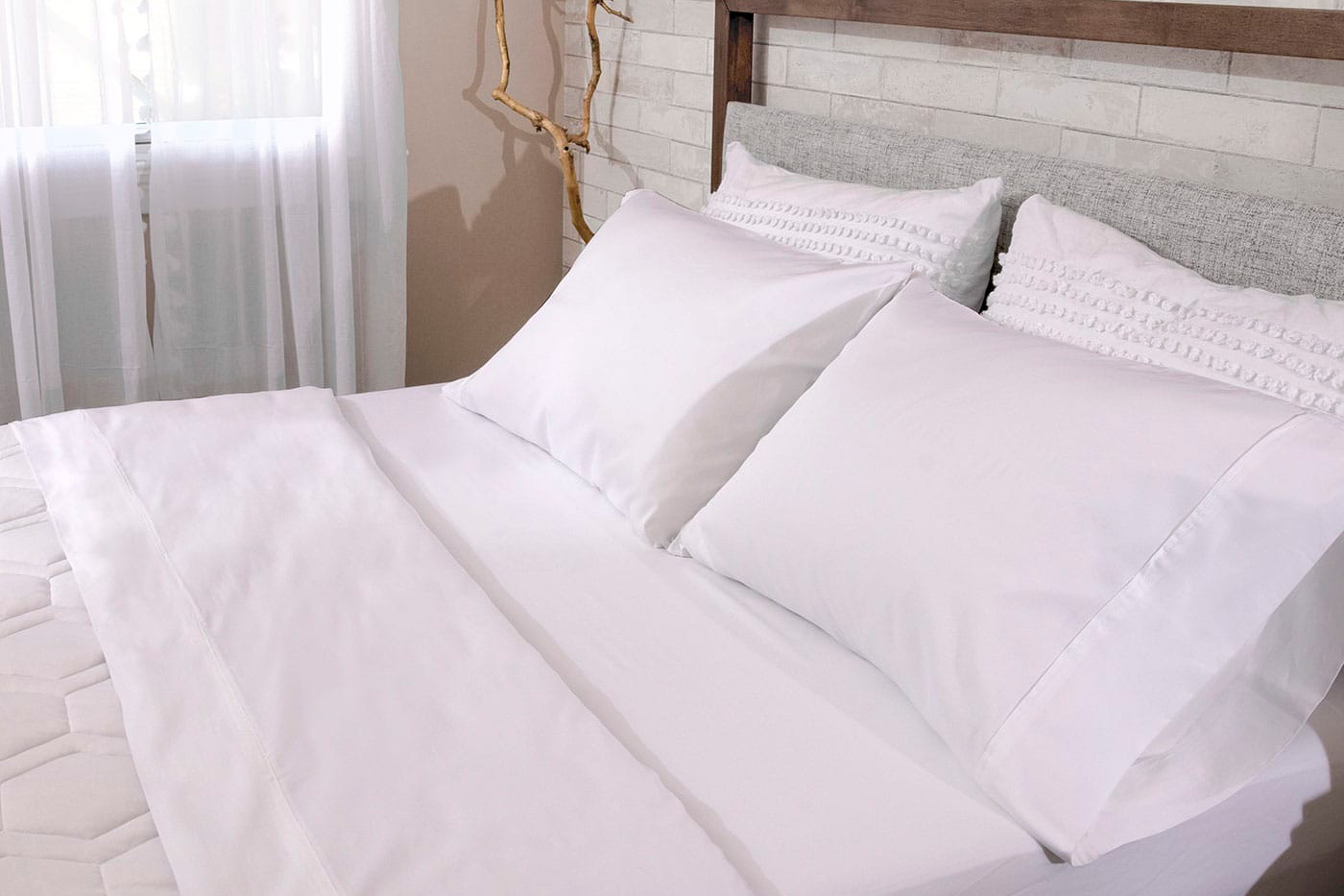 Bedgear Basic Sheet Set - White, Full Size