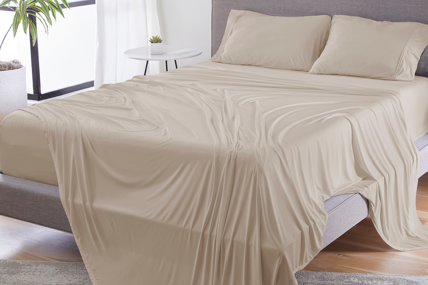 Bedgear Dri-Tec Sheet Set - Medium Beige, Queen Size