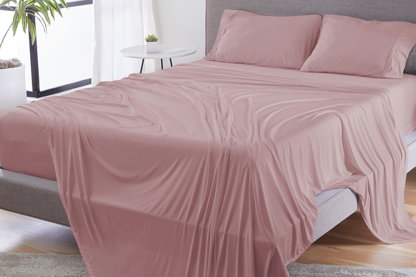 Bedgear Dri-Tec Sheet Set - Blush, Split King/Split California King Size