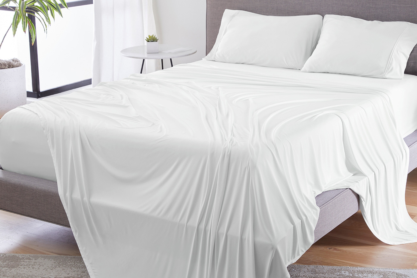 Bedgear Dri-Tec Sheet Set - Bright White, Split King/Split California King Size