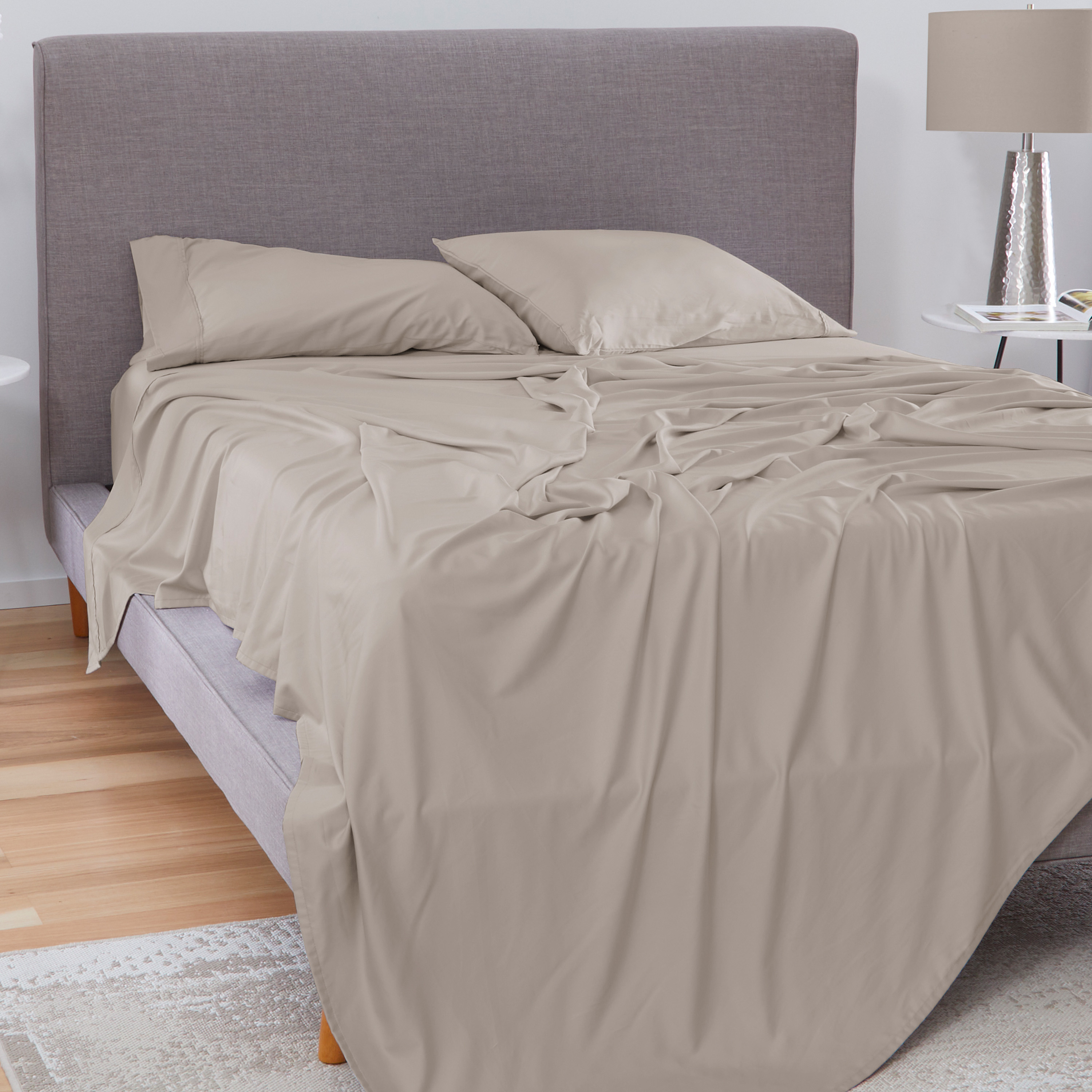 Bedgear Basic Sheet Set - Medium Beige, Twin Size