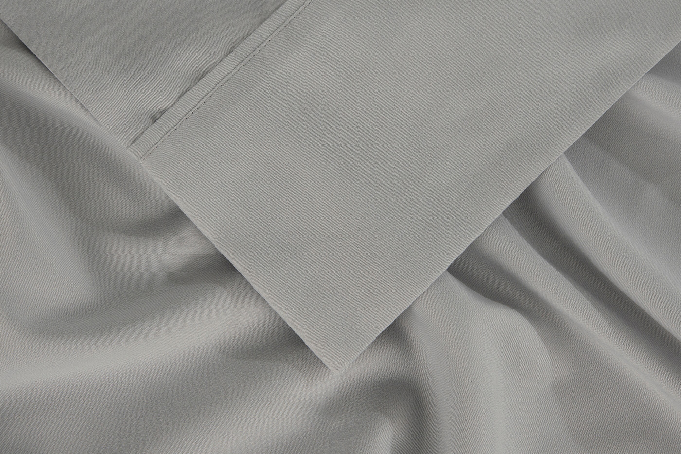 Bedgear Basic Sheet Set - Light Gray, Twin Size