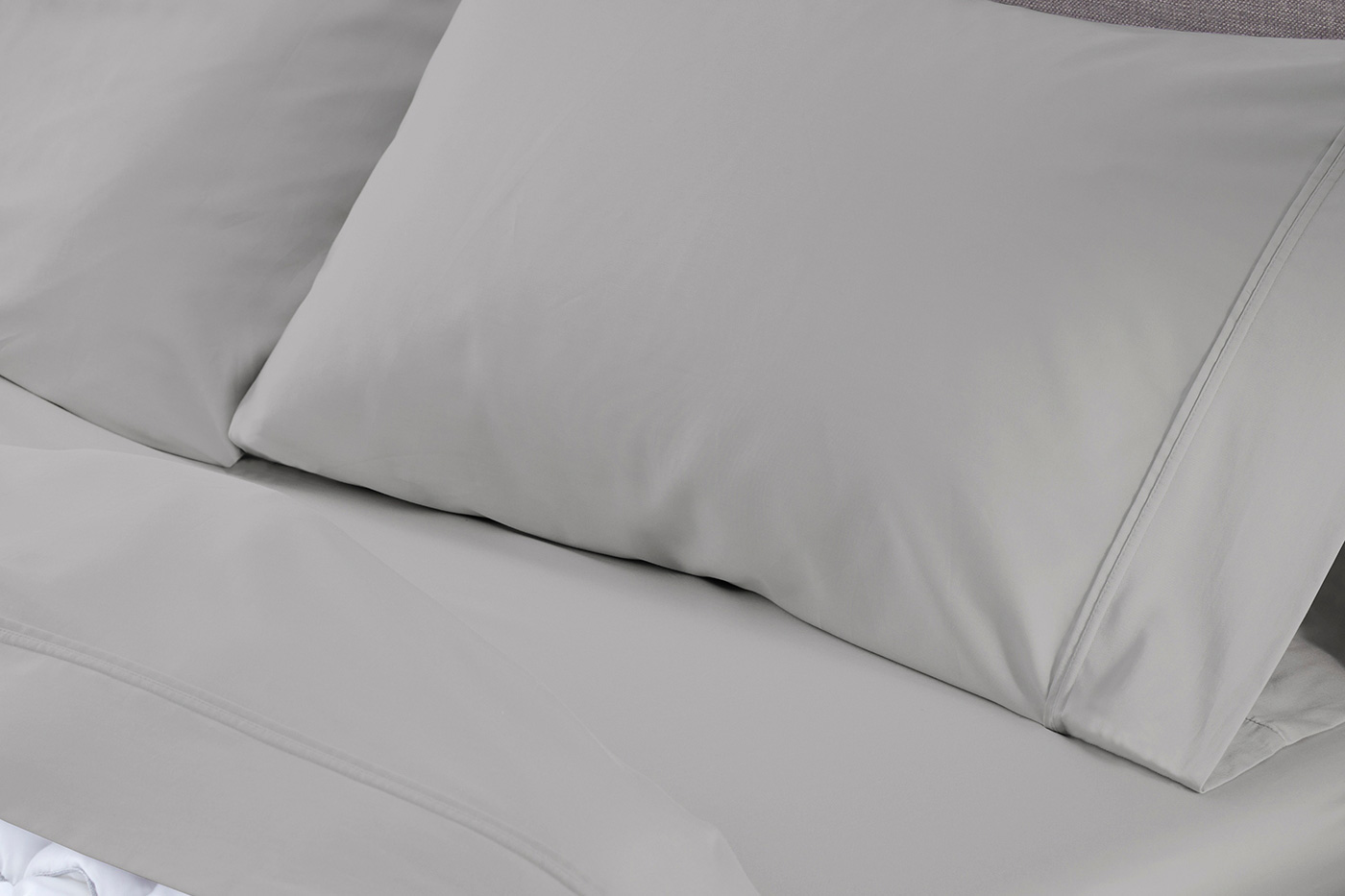 Bedgear Basic Sheet Set - Light Gray, Queen Size