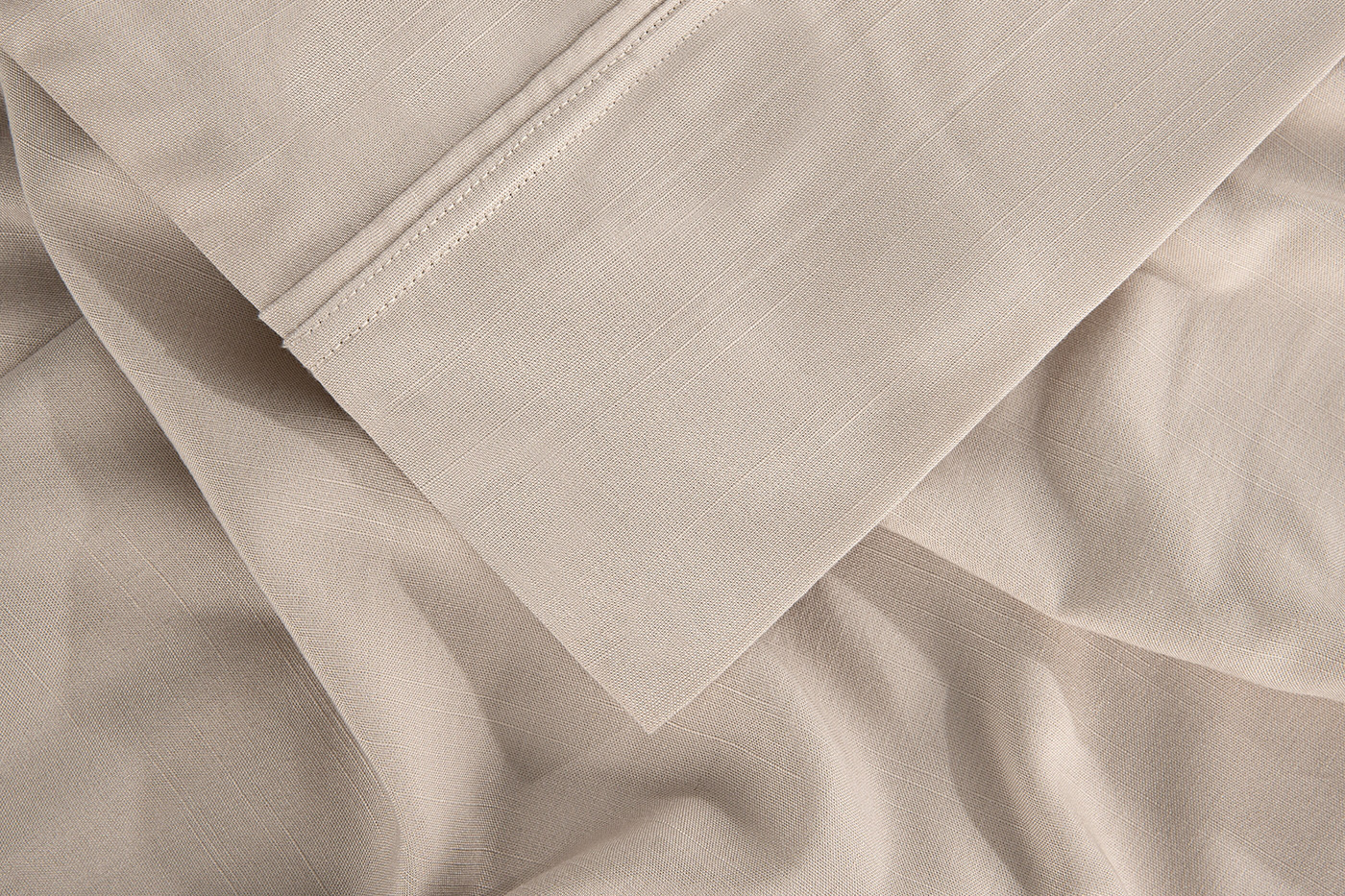 Bedgear Hyper-Linen Sheet Set - Medium Beige, Queen Size