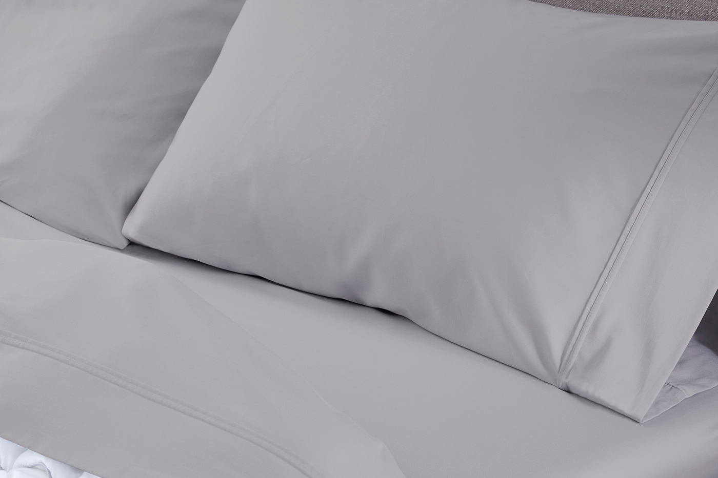 Bedgear Hyper-Cotton Sheet Set - Light Gray, Full Size