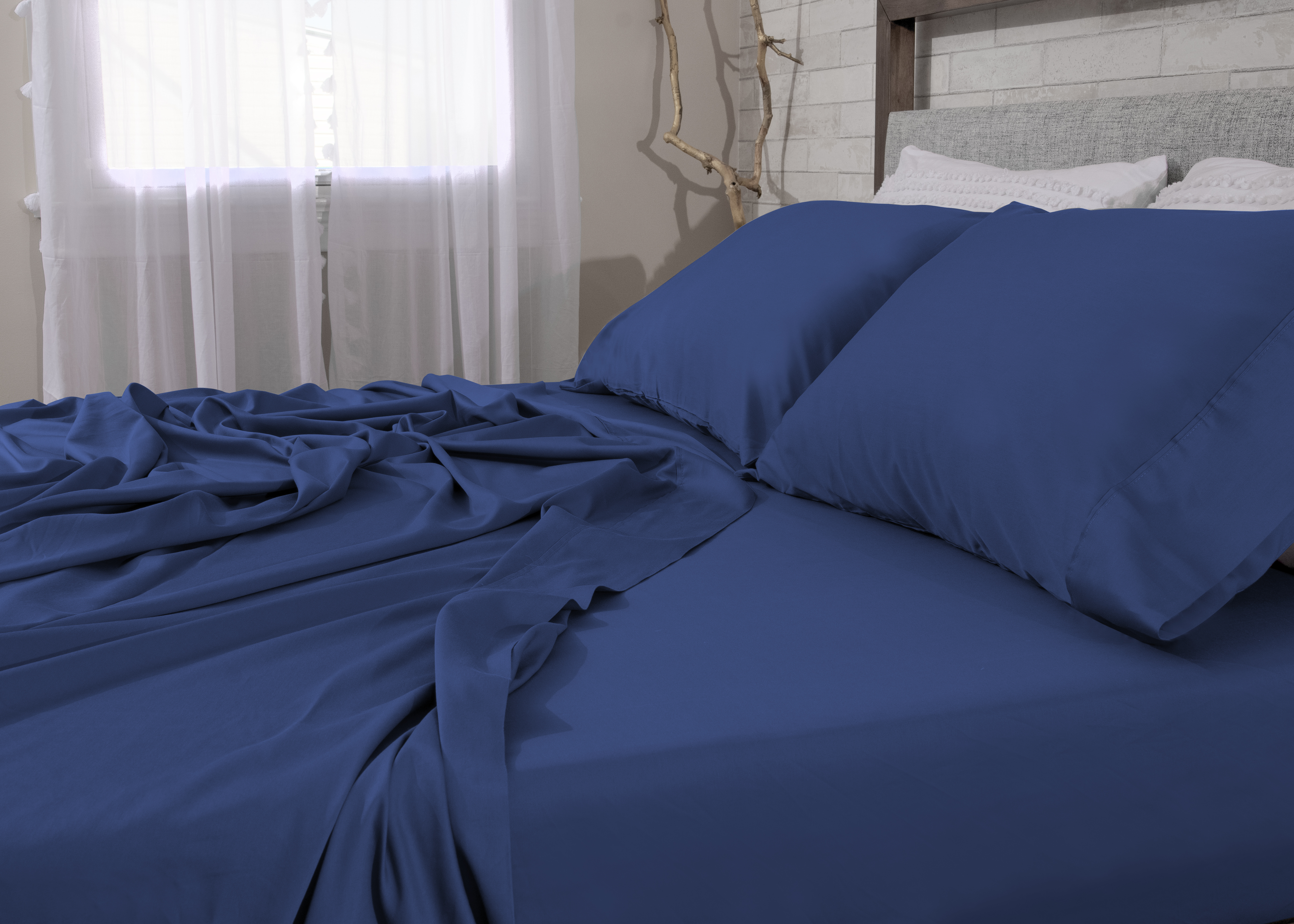 Bedgear Hyper-Cotton Sheet Set - Navy, Full