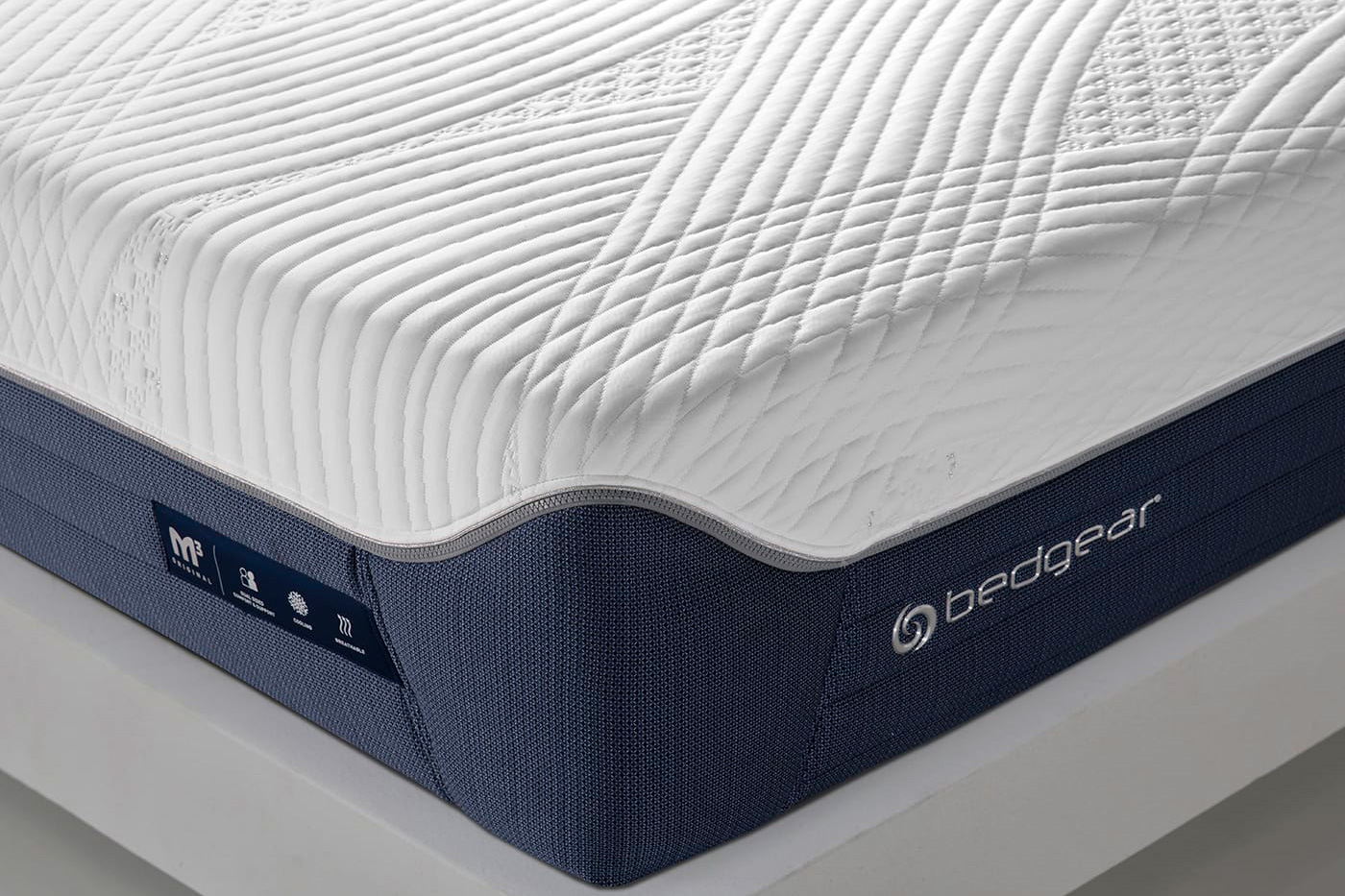 Bedgear M3 Performance Mattress - Queen Size, 2.0 Medium Soft - 2.0 Medium Plush