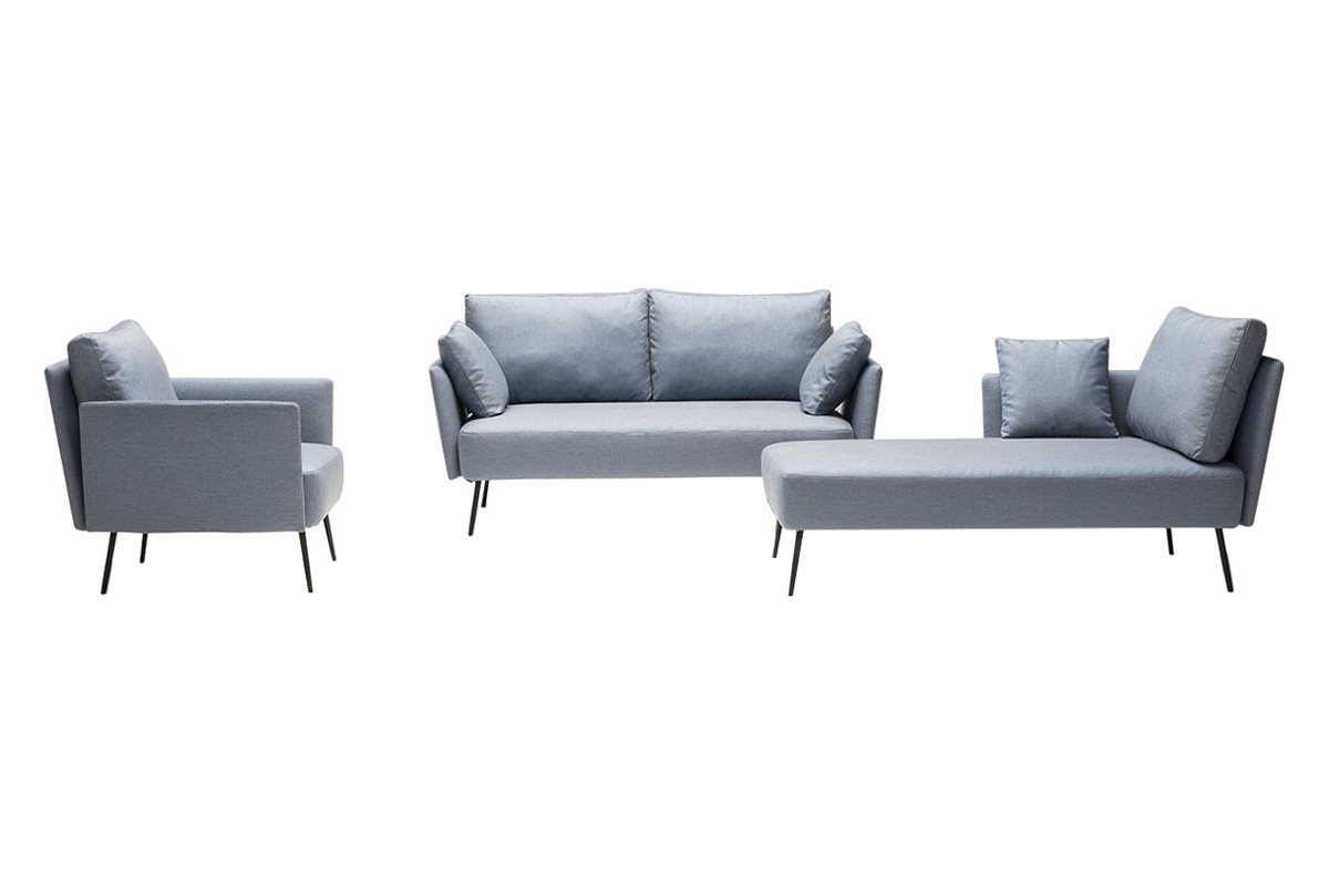 Bellini - Amore Sofa in Silver