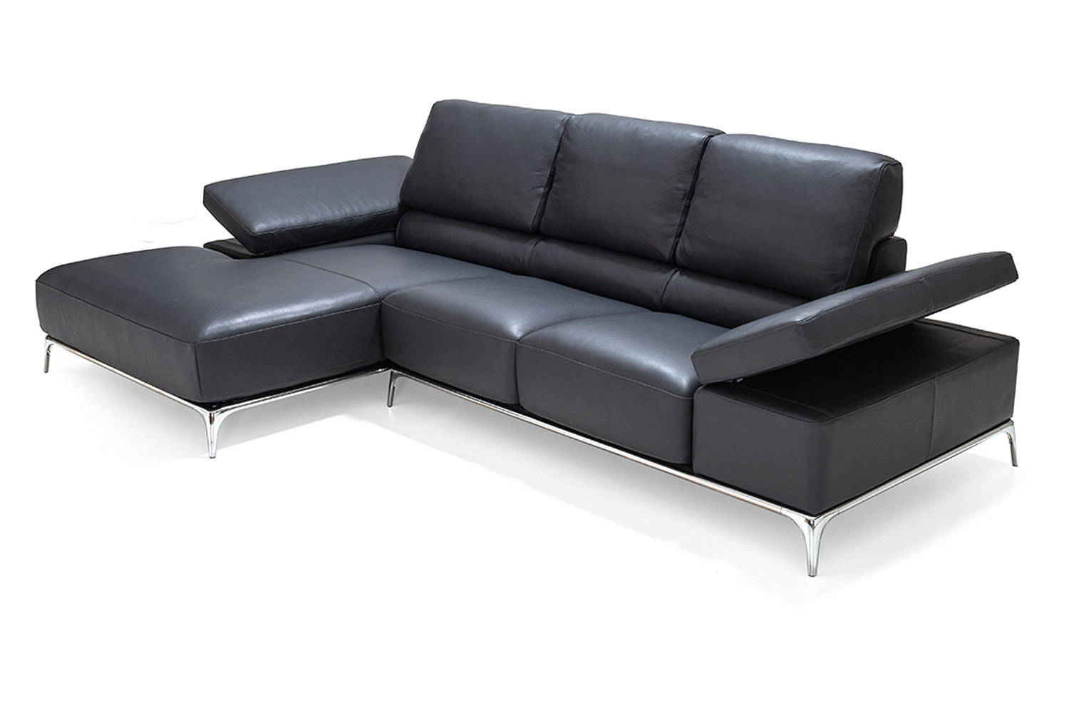 Bellini Arianna Sectional - Anthracite, Left Hand Facing