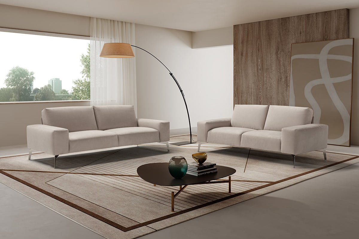 Bellini - Ariano Sofa with Novabuk Cover in Light Gray