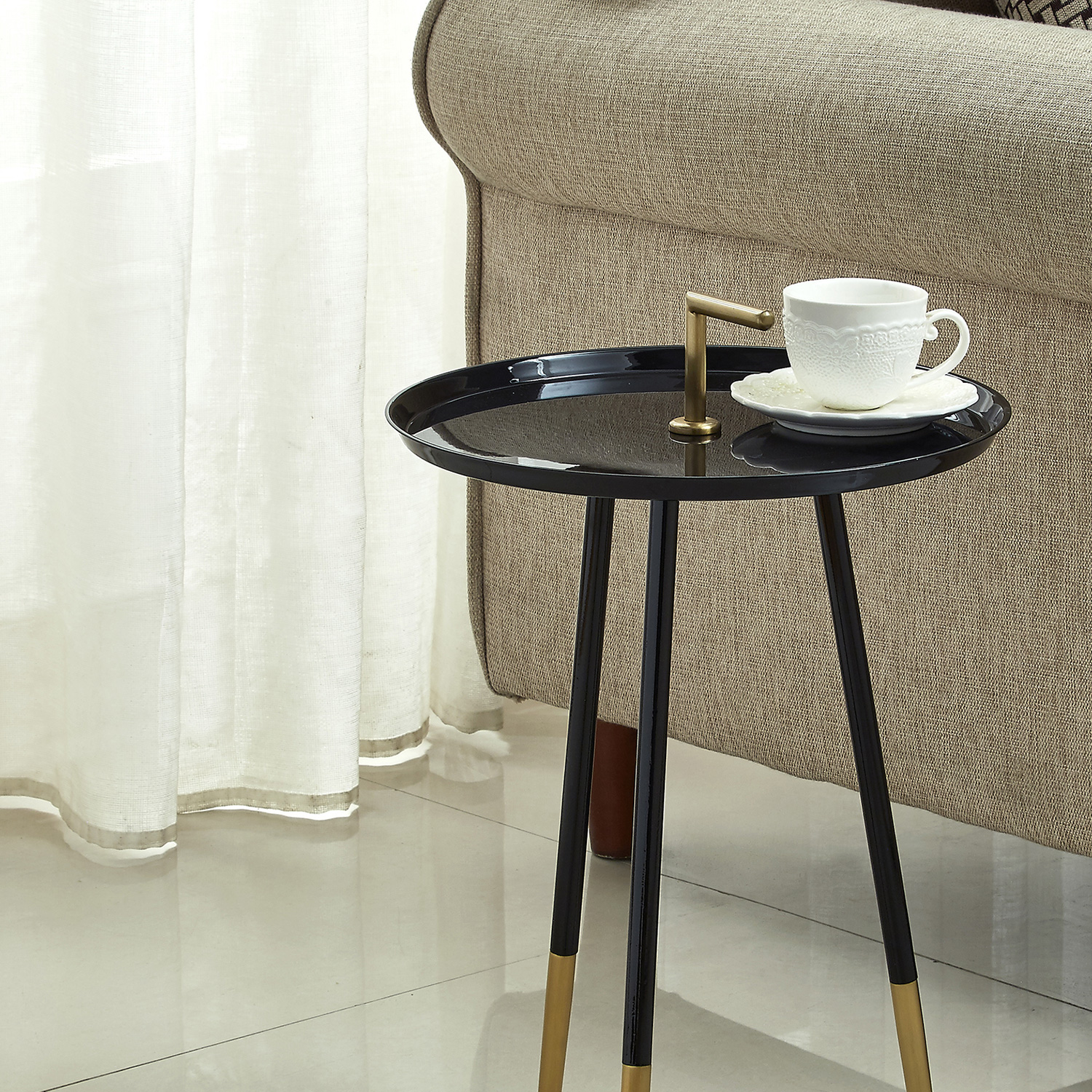 Bellini™ Blaze End Table - Black