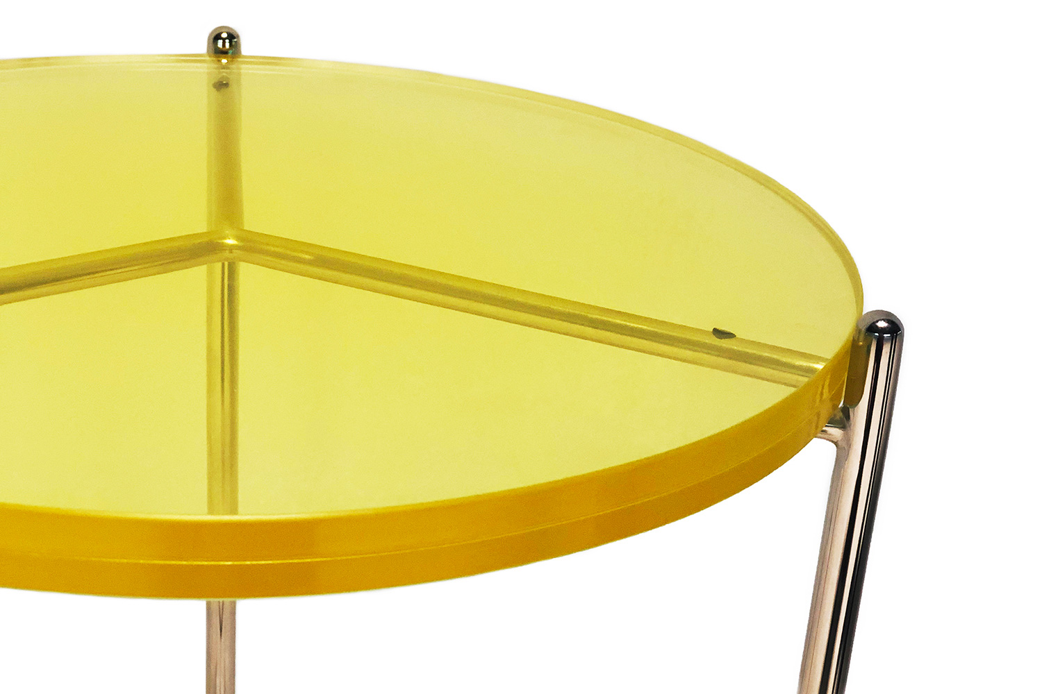 Bellini™ Bolt End Table - Yellow, 18"