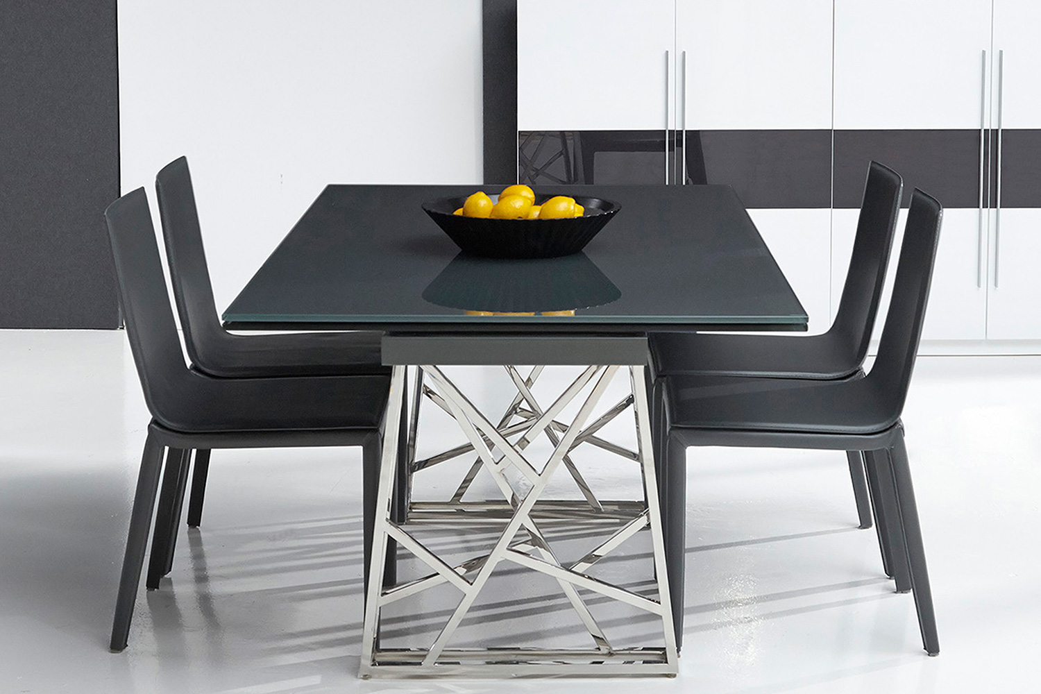 Bellini - Borg Dining Table Base Only in Silver