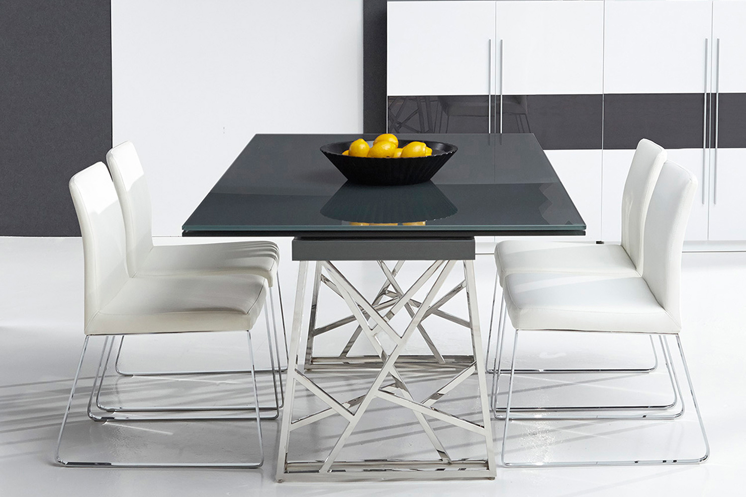 Bellini - Borg Dining Table Base Only in Silver