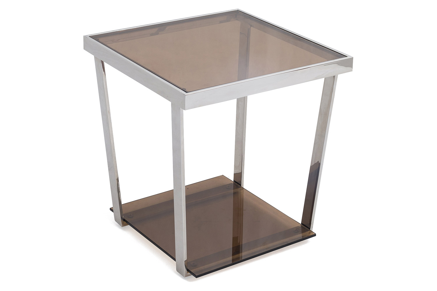 Bellini - Carraway End Table in Brownish Gold/Silver