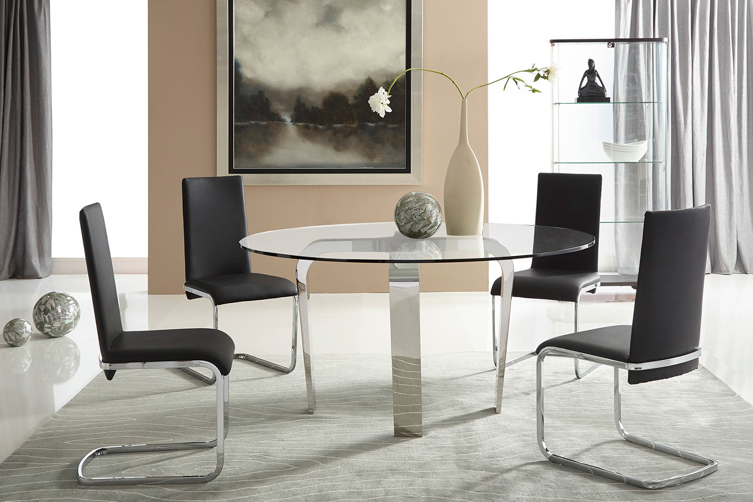 Bellini™ Cirrus Round Dining Table - Silver