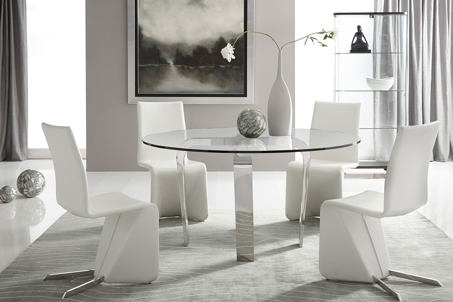 Bellini™ Cirrus Round Dining Table - Silver