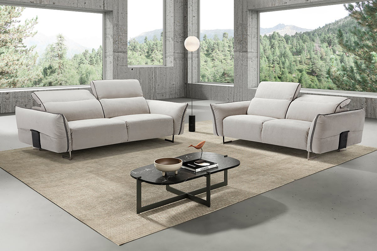 Bellini - Claudia Loveseat in Light Gray