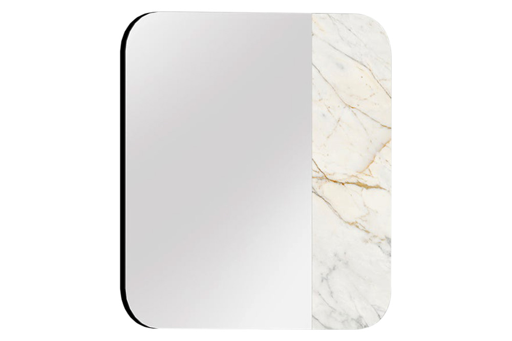 Bellini - Duplo Square Mirror with Sahara Noir Ceramic