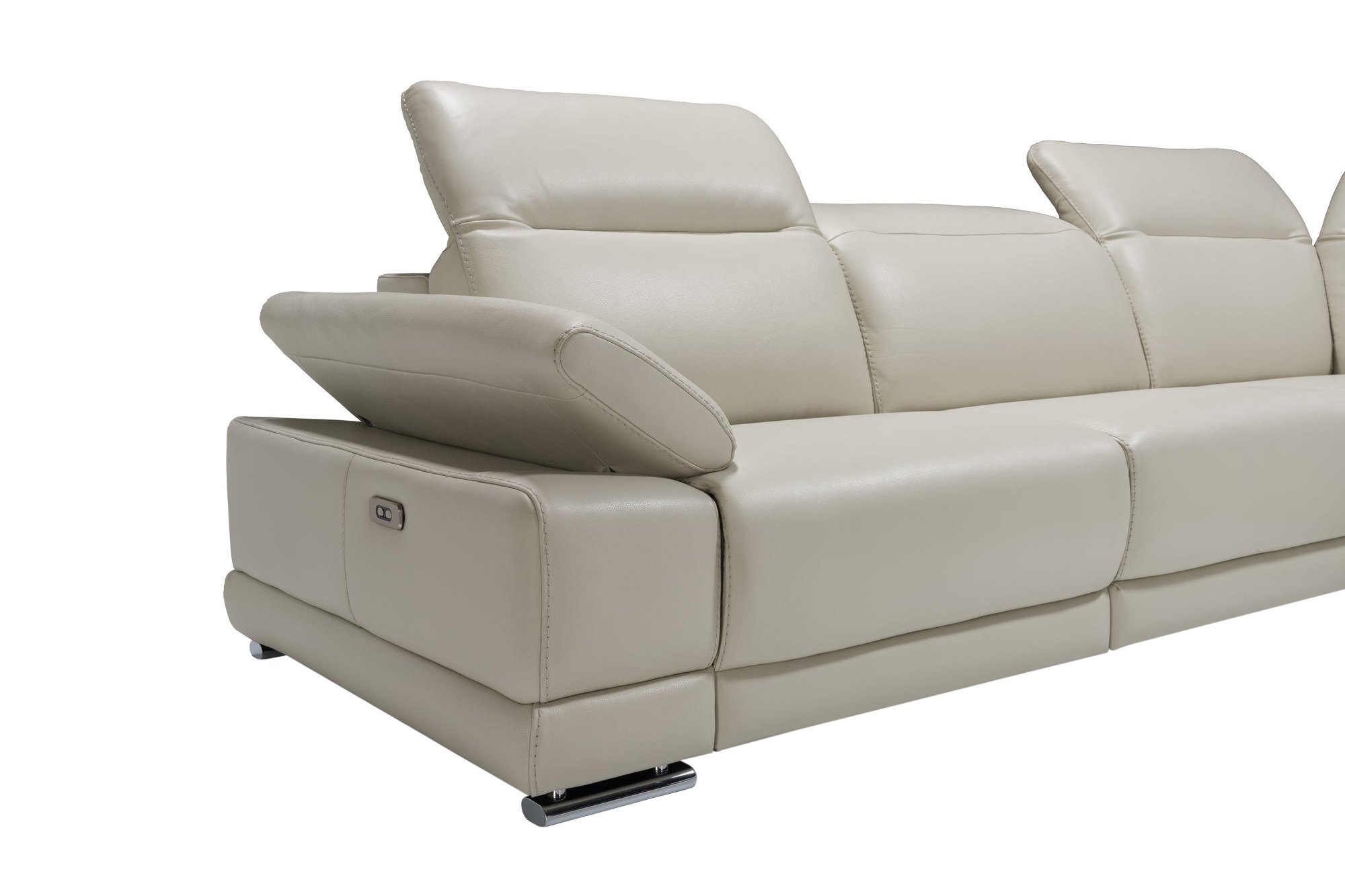 Bellini Escape Left Hand Facing Sectional with 1 Motion - White