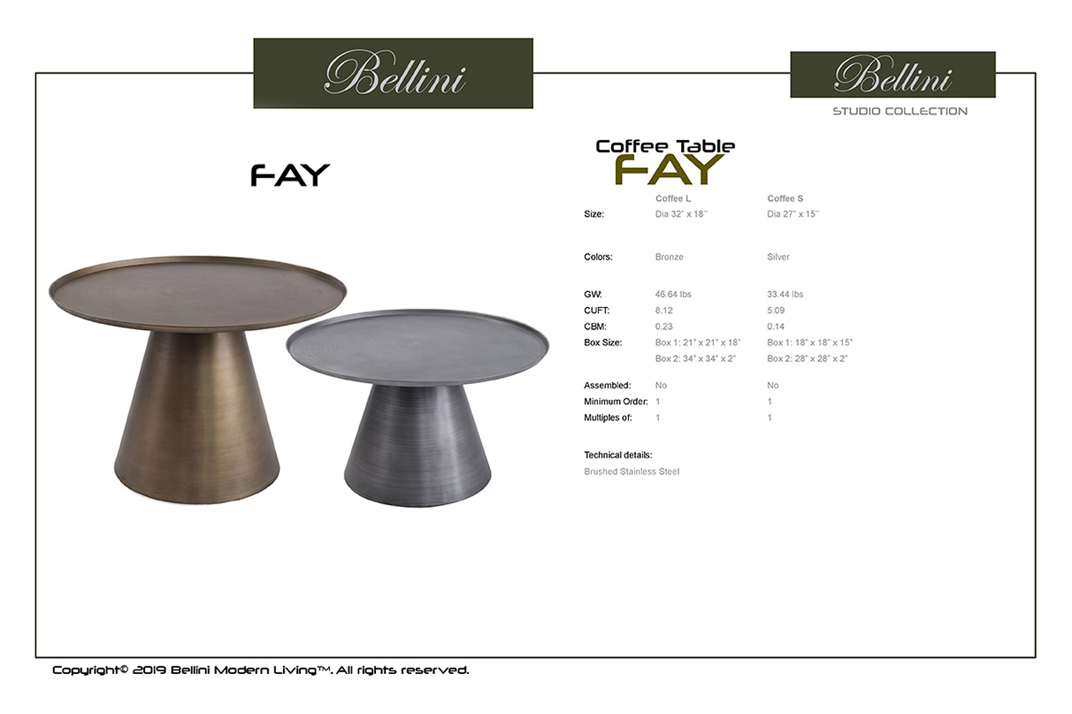 Bellini - Fay Coffee Table