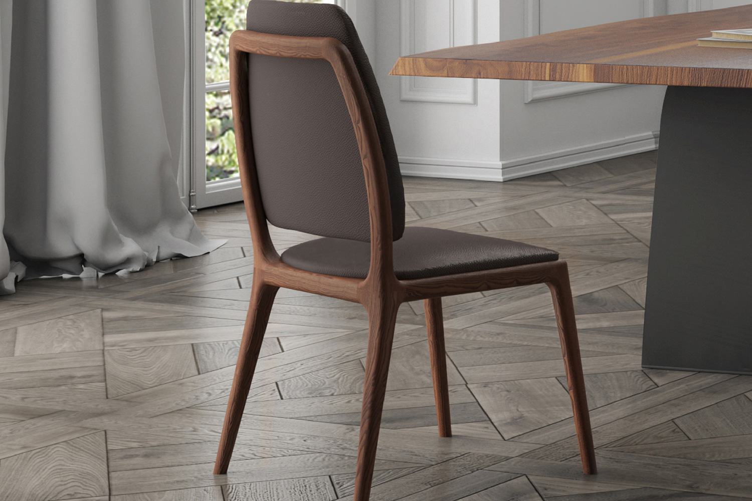 Bellini Febe Dining Chair Set of 2 - Antracite