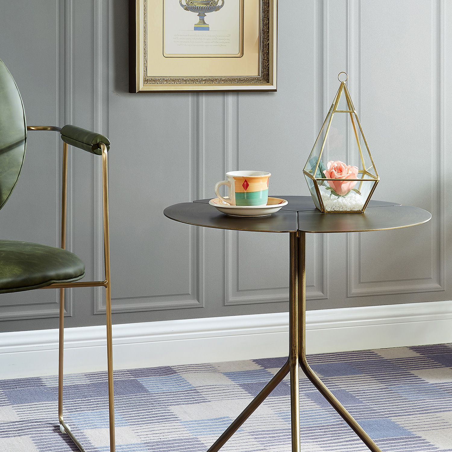 Bellini Ivy End Table - Bronze