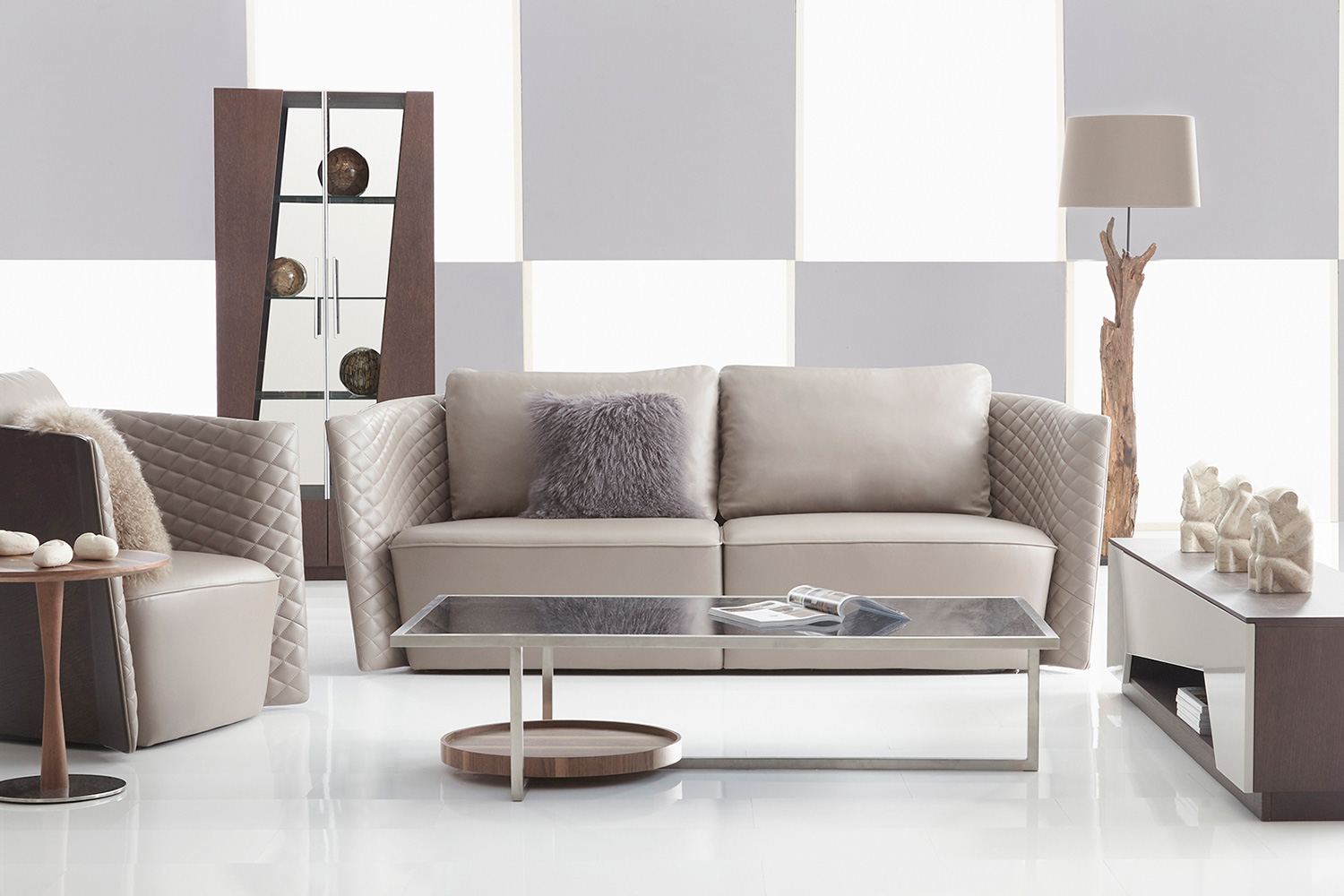 Bellini Lauren Loveseat - Mocha