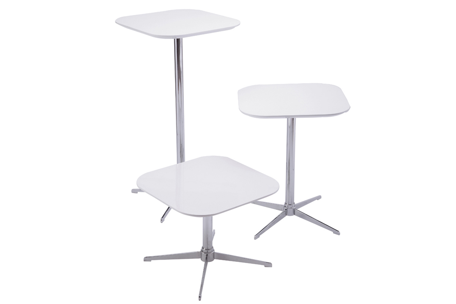 Bellini - Leon Table in Silver/White