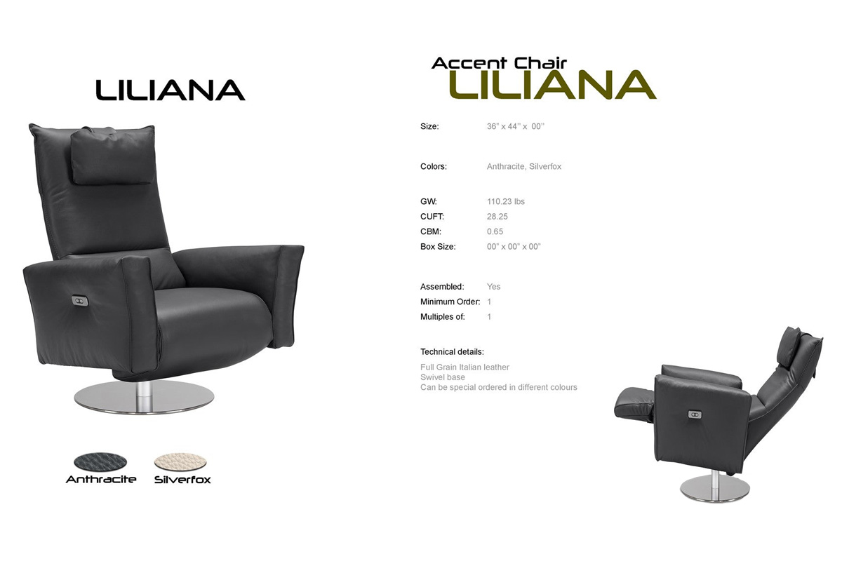 Bellini™ Liliana Accent Chair - Silverfox