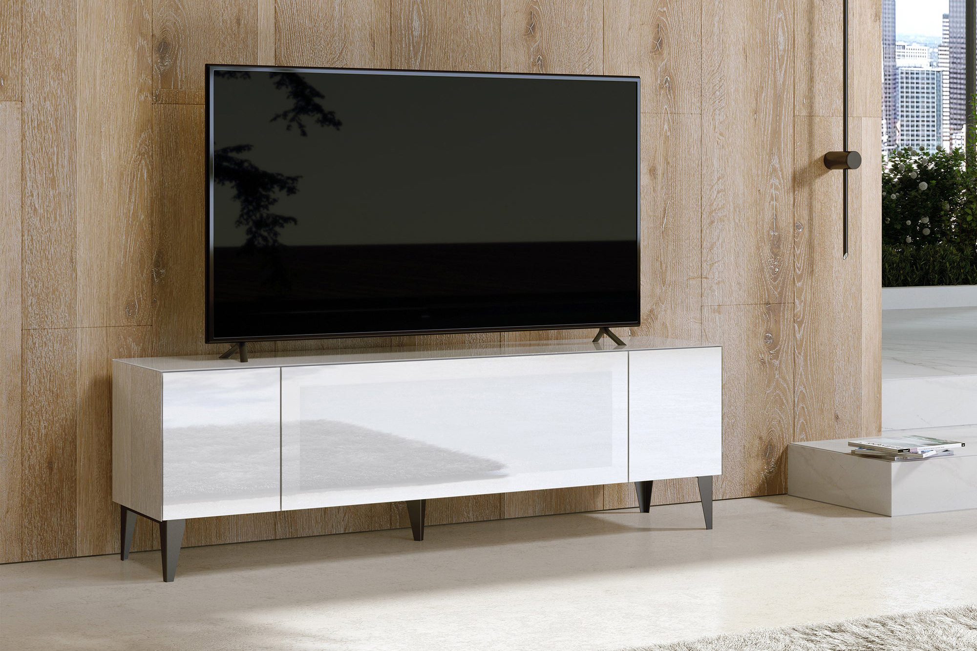 Bellini Monza TV Stand - White