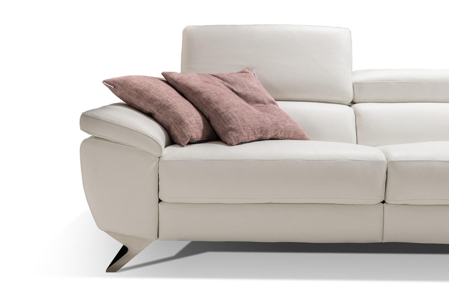 Bellini™ Natalia Sectional - White, Left Hand Facing