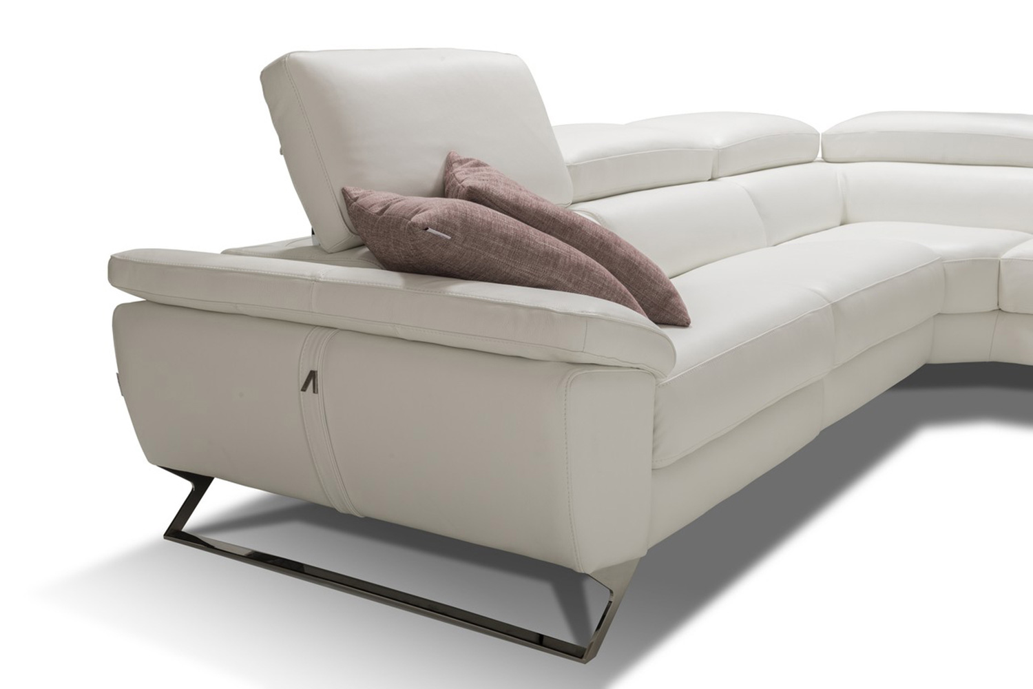 Bellini™ Natalia Sectional - White, Left Hand Facing