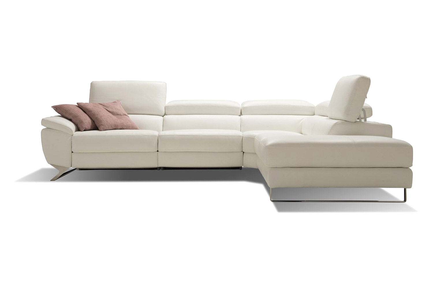 Bellini™ Natalia Sectional - White, Left Hand Facing