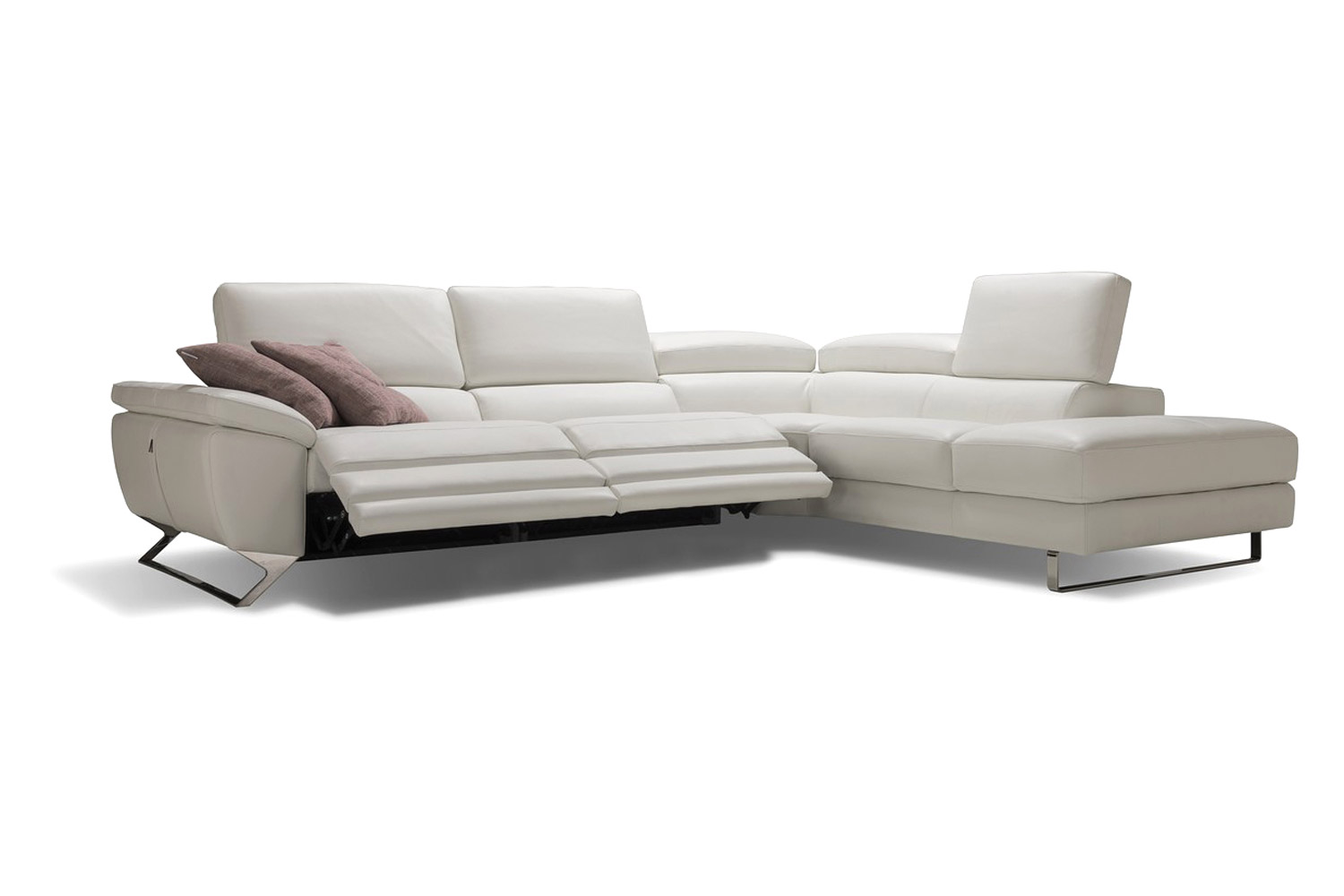 Bellini™ Natalia Sectional - White, Right Hand Facing