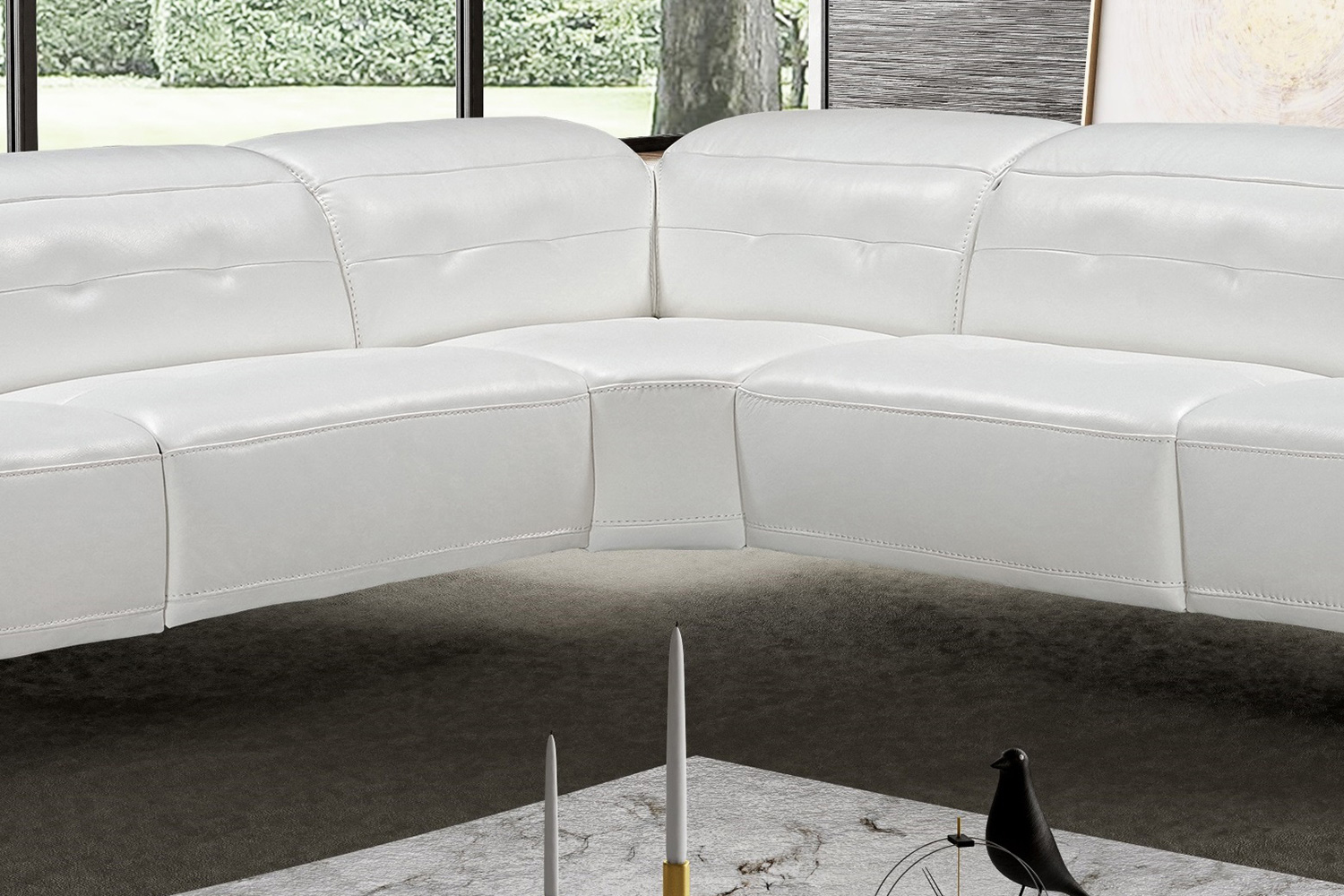 Bellini Nicole Sectional - White