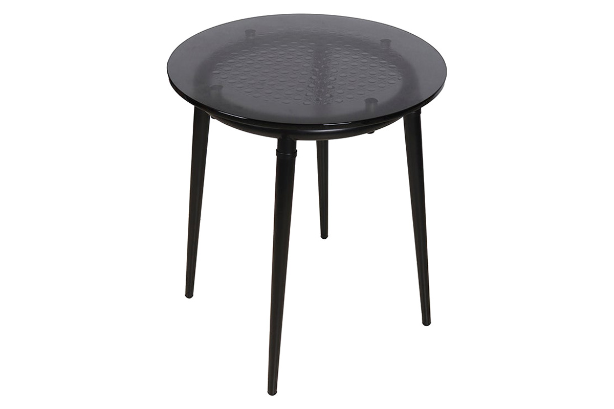 Bellini - Perry End Table with 12mm Art Tempered Glass