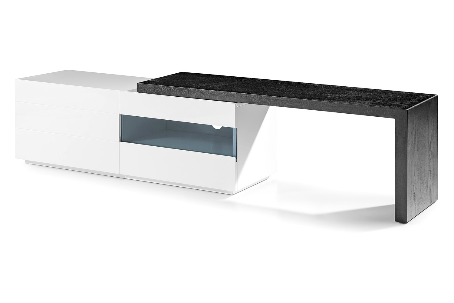 Bellini - Phantom TV Stand in White/Black