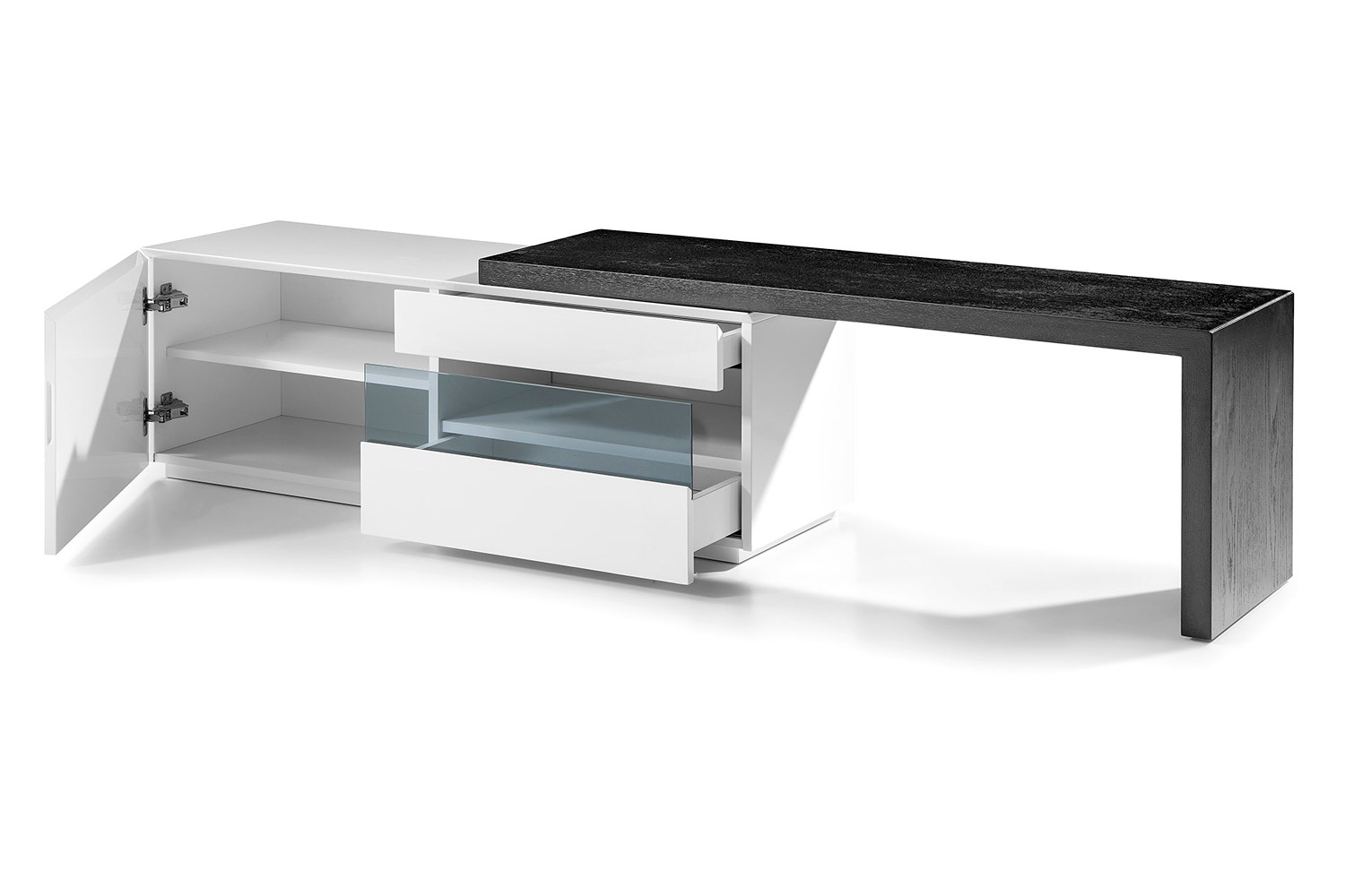 Bellini - Phantom TV Stand in White/Black